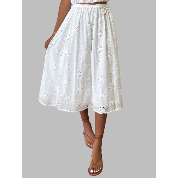 Bridget Eyelet Skirt - Picture 1 of 5